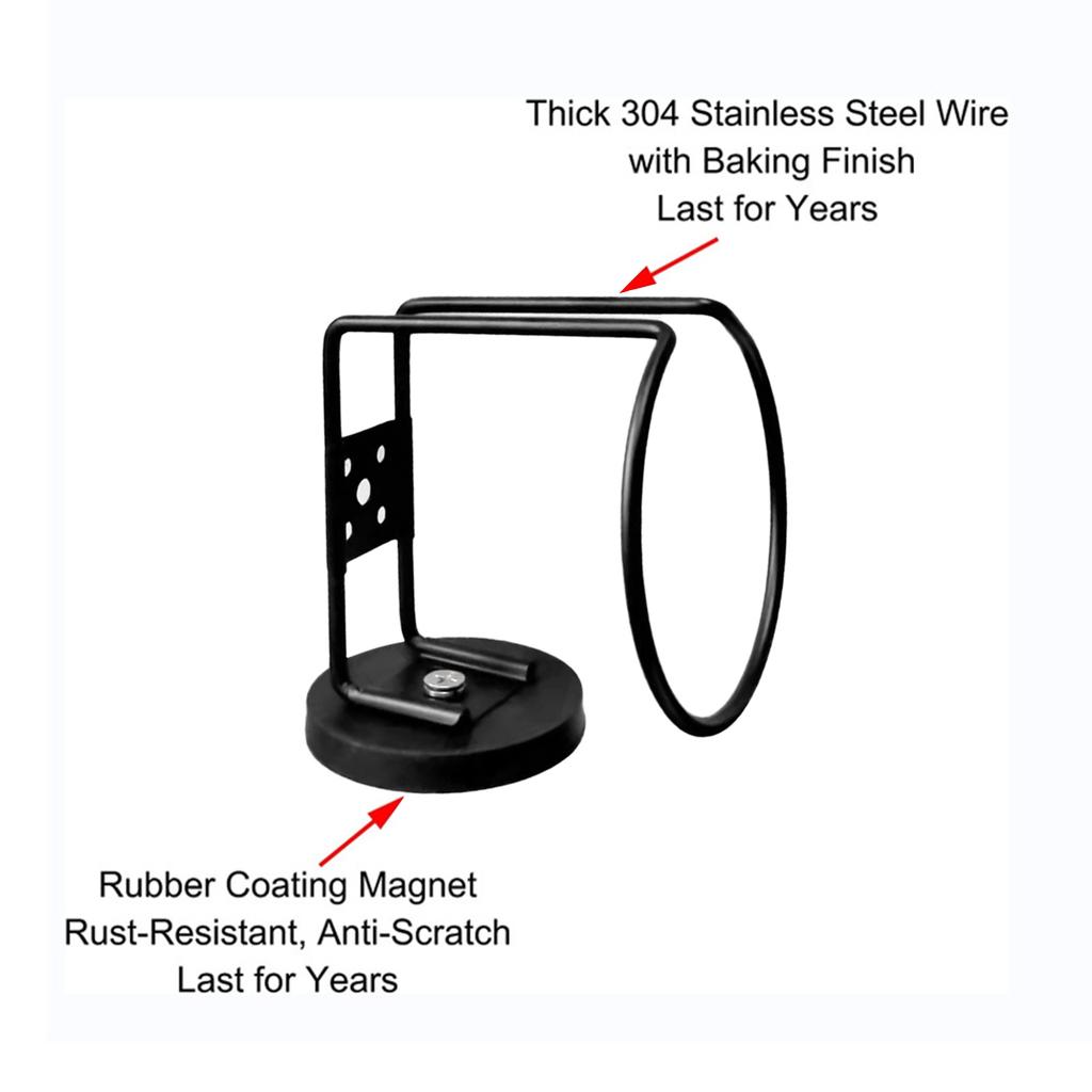 Magnetic Cup Holder Strong Magnetic Cup Caddy Magnetic Drink Holder for Tractor Mower Truck Magnetic Drink Rack