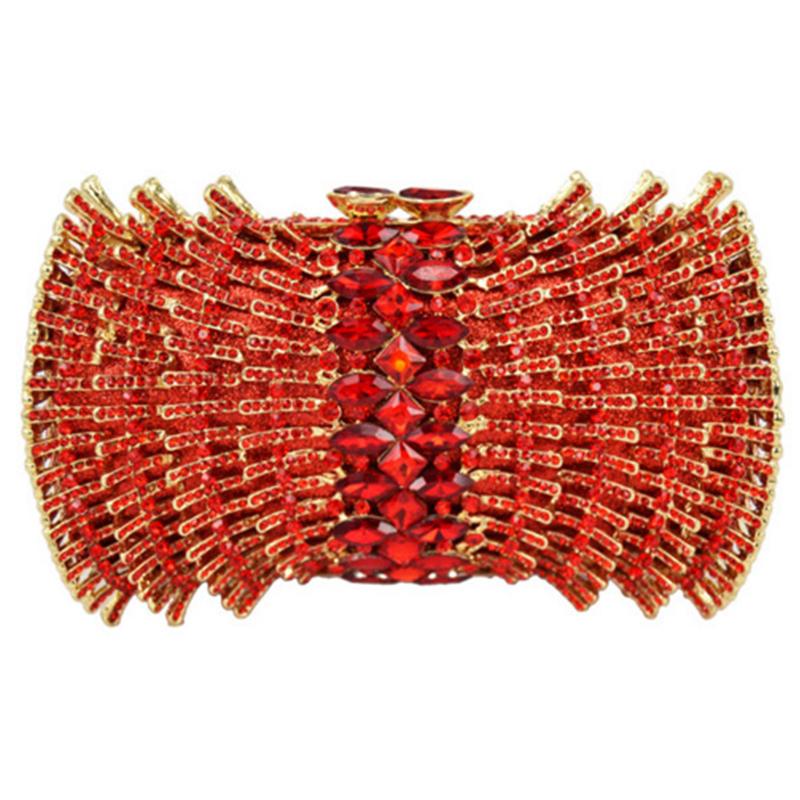 

Red Rhinestone Formal Evening Clutch Bag Diamond Women Bags Luxury White/Clear/RedWHTUOHENG Wedding Purses Girl Handbags 16cmX10cmX6cm