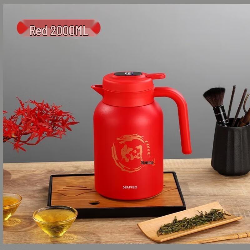 Smiou Oumaga Smart Insulated Tea Pot with Temperature Display