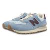 New Balance NB 574 Wear Resistant And Lightweight Low Top Running Shoes Women's Blue Wide Fit WL574RCF(Team652-NB)