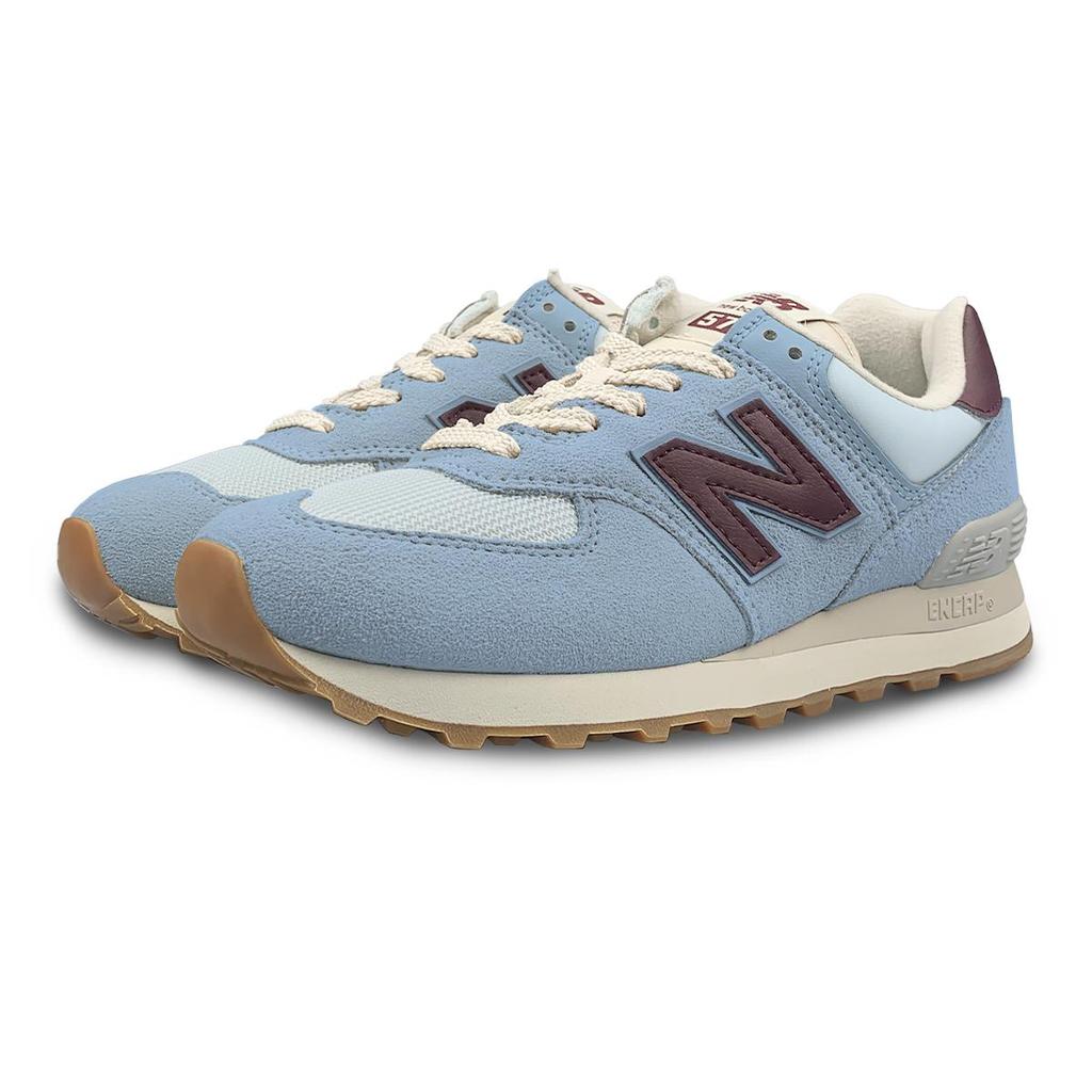 New Balance NB 574 Wear Resistant And Lightweight Low Top Running Shoes Women's Blue Wide Fit WL574RCF(Team652-NB)