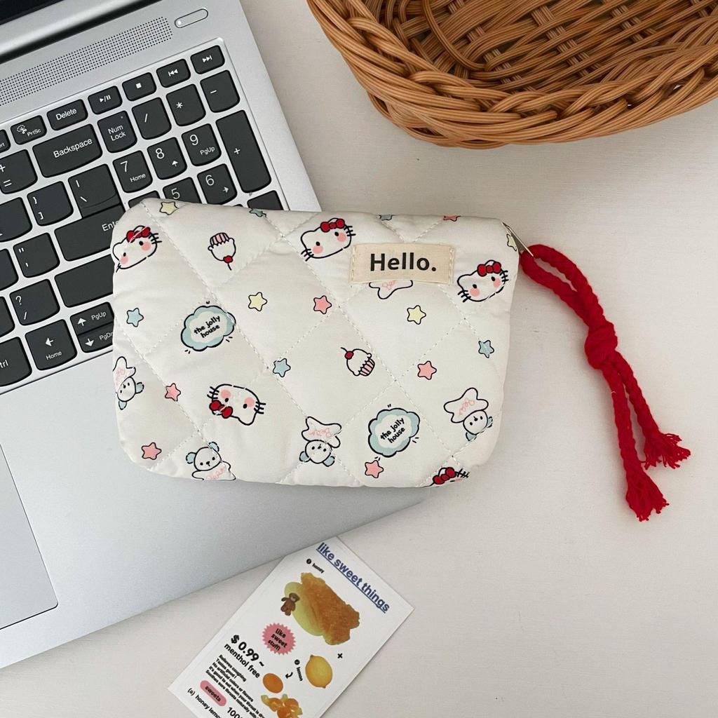 Adorable Quilted Coin & Card Purse 2025 - Compact Travel Lipstick & Sundries Bag for Women