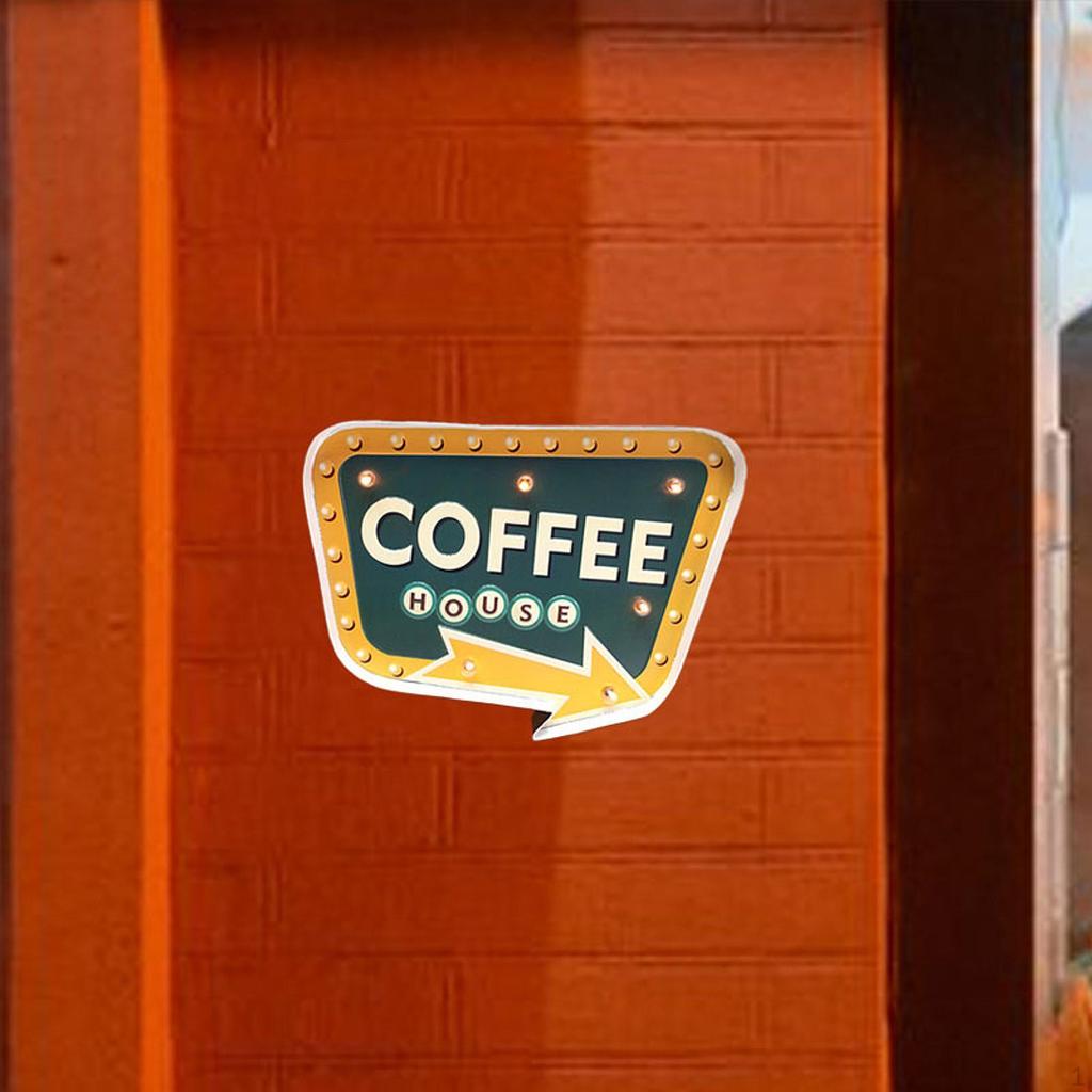 Bar Light Up Sign Plaque Easy Setup,Living Room with Arrows Wall Art Metal Ornament