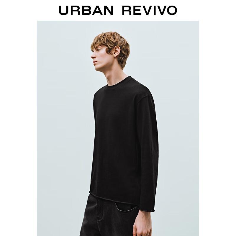 UR Men's UMM450123 Round Neck Long Sleeve T-shirt