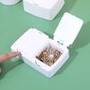 Ins White Storage Box Pop-Up Desk Organizer Box Kpop Idol Photo Card Holder Small Card Protective Case Collection Organizer Case