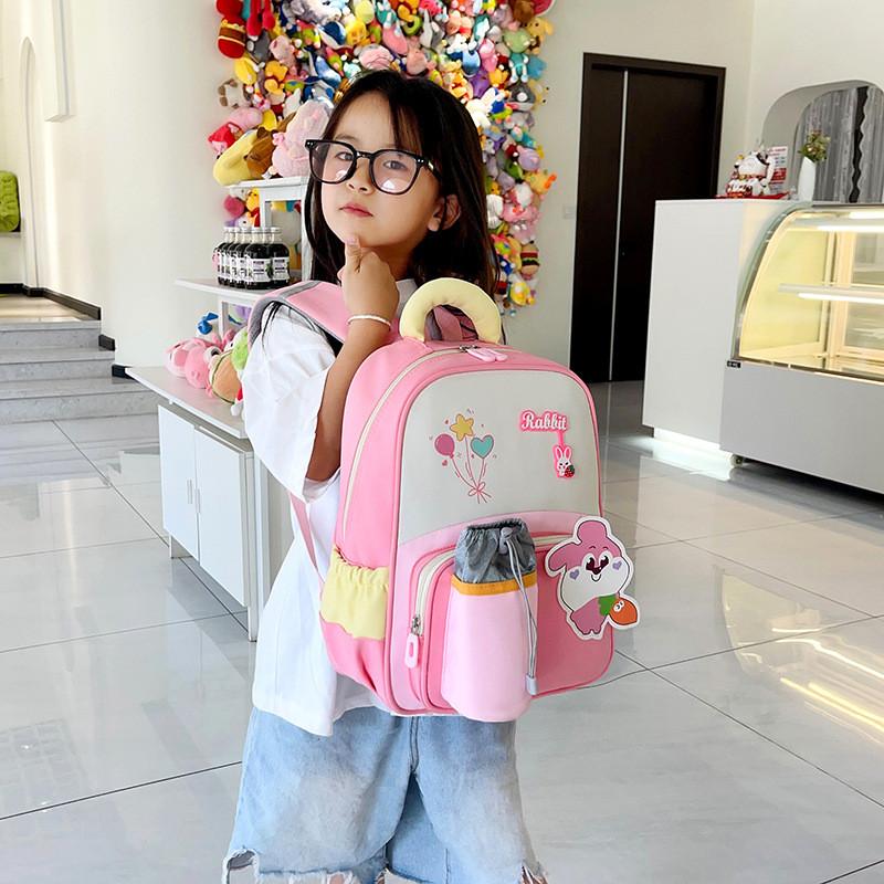 Dinosaur Cartoon Rabbit Unisex Children School Backpack For Education Early