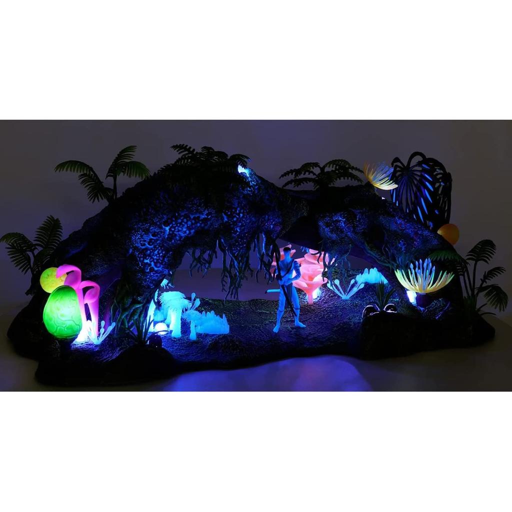 Avatar McFarlane Toys World of Pandora Deluxe Figurenset Omaticaya Regenwald mit Jake Sully Film 1 James Cameron SF Diorama Wald Dschungel [Artikel]