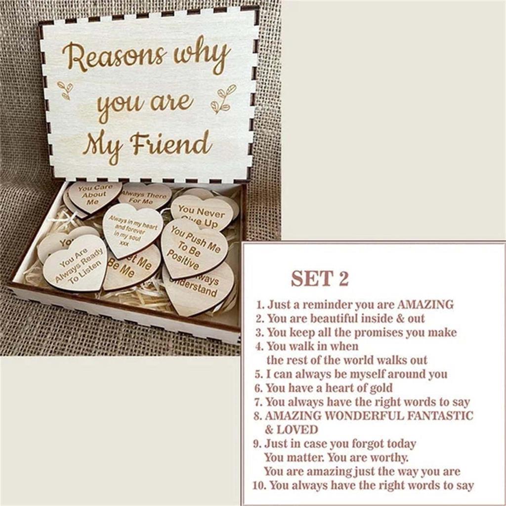 Unique Friendship Gift: Decorative Wood Chips with Custom Logo Available