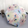 1pc Floral Pattern Automatic Opening/Closing Umbrella with Operation & Windproof Canopy yy260311044