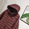 Korean Style Women's 90% Duck Down Jacket - High Quality, Casual, Thin, Loose Fit, Hooded Coat for Autumn/Winter
