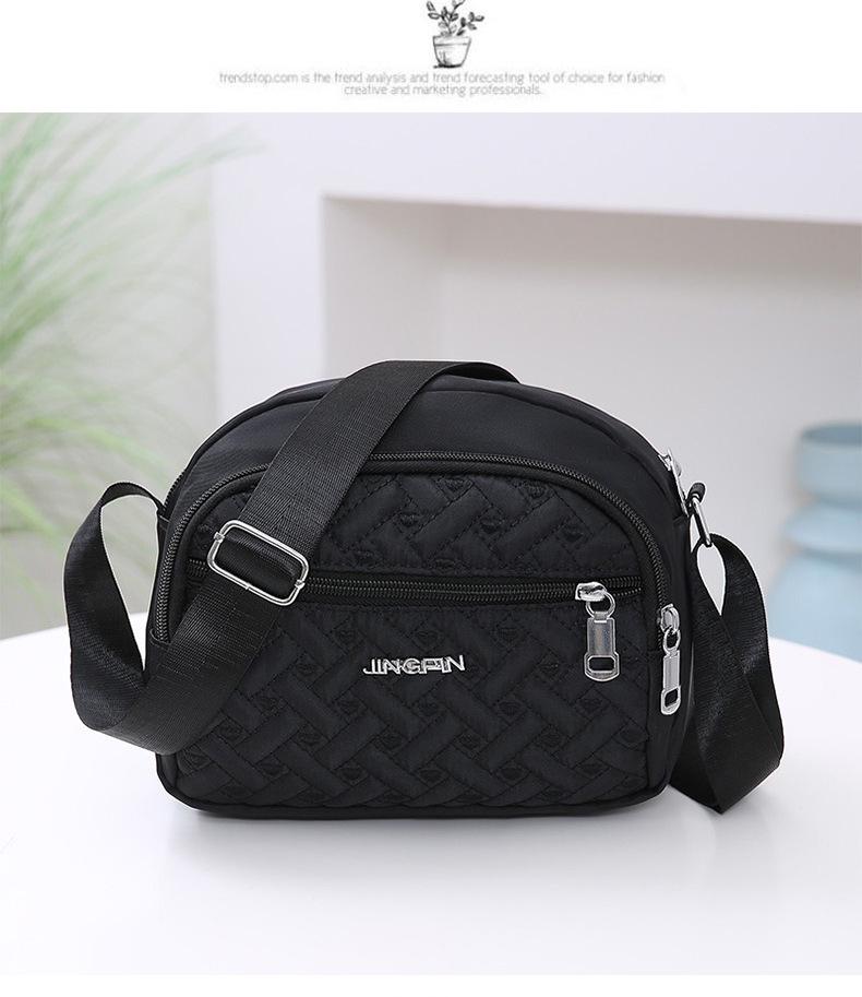 Women's Travel Crossbody Bag - Red & Black Shoulder Bag