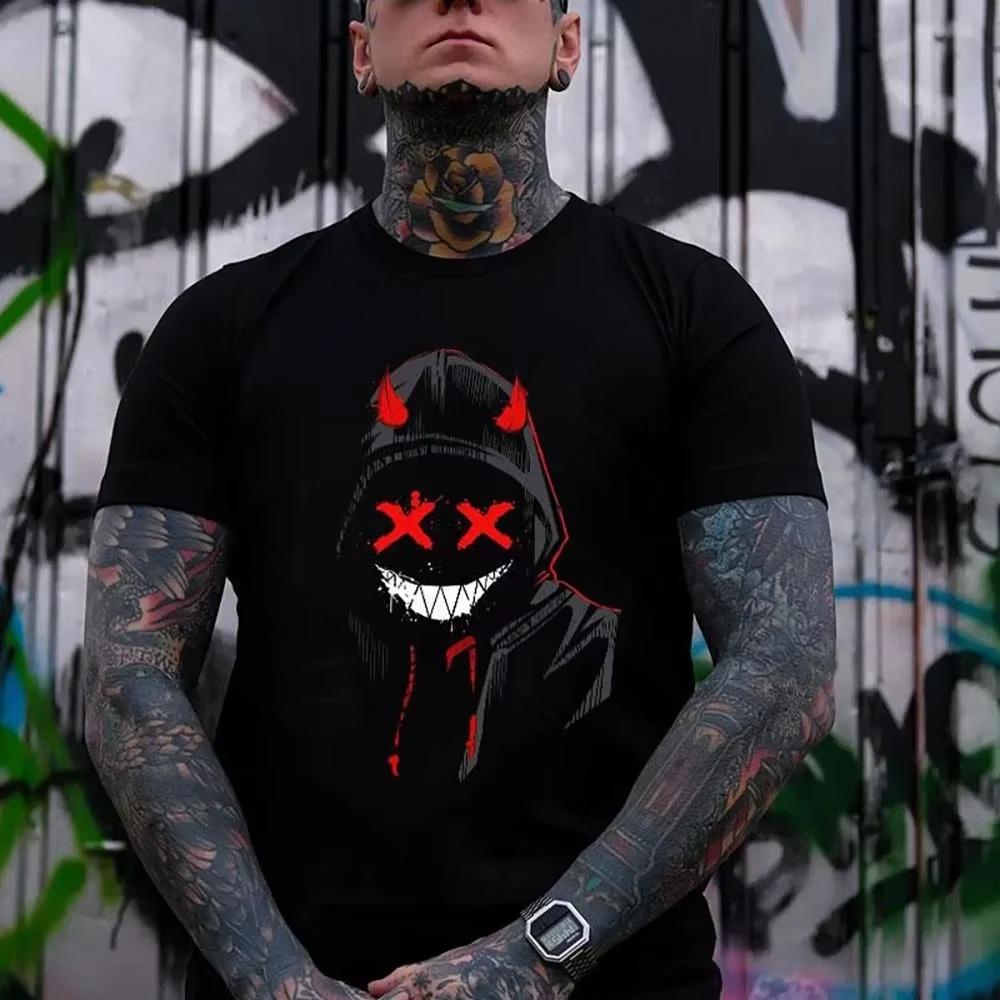 Summer 2024 Men's New Fallow Unique Design Shirt Fashion Sweat-Absorbing Casual 3D Pattern Print Short Sleeve Comfortable