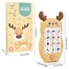 English Version Of Baby Deer Lighting Music Mobile Phone Toy, Baby Early Education Puzzle Phone