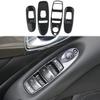 Carbon Fiber Door Window Lift Switch Panel Cover Trim Accessories for Infiniti Q50 2014-2020