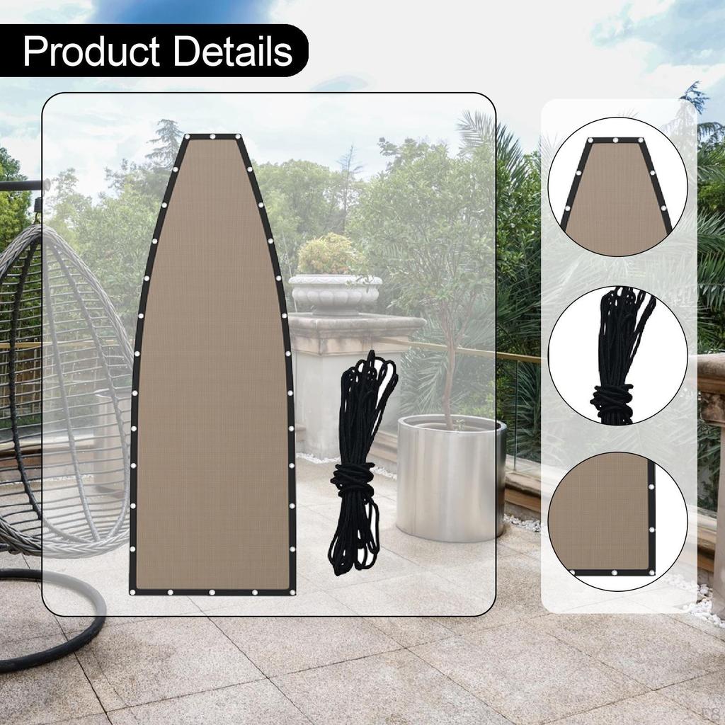 Hanging Lounge Chair Replacement Repair Cloth Backyard Easy Installation Patio Indoor with 39ft Cord