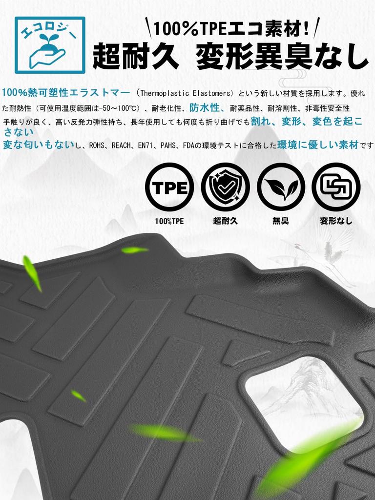 Ruiya Folding Luggage Mat for the New Toyota Sienta Features a 3D Luggage and TPE Easy to and Trunk Custom and New Sienta 10 Series (10 Series),