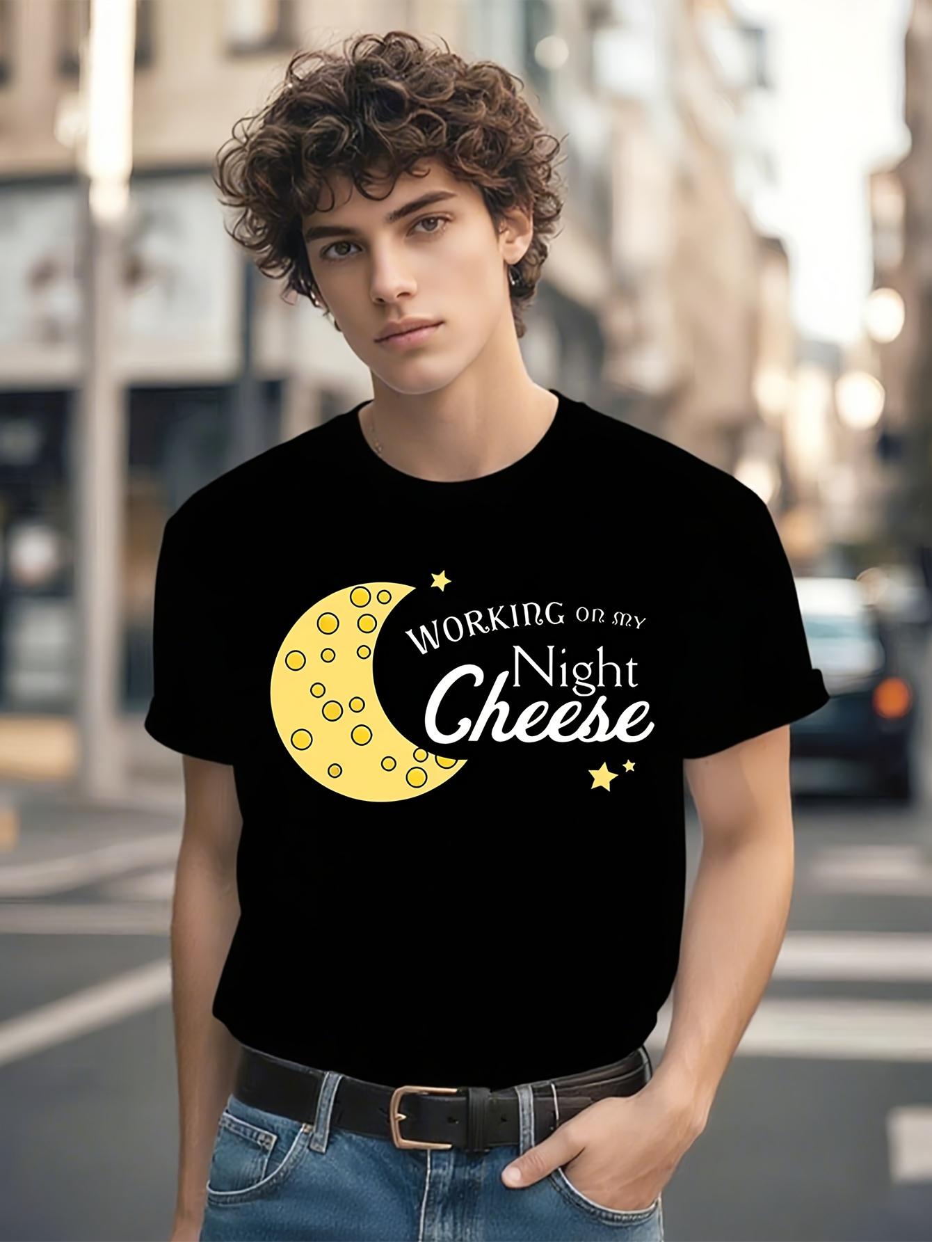 Funny Tshirt Funny Cheese Lover Tshirt - Working On My Ni... L
