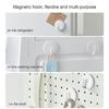 2Pcs Magnetic Hooks Heavy Duty Fridge Magnet Hook Keys Towel Hanger Hanging Hook