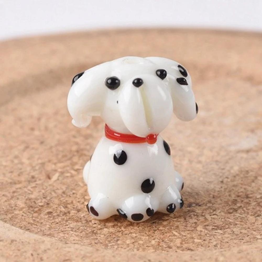 2pcs 16x15mm Yellow Duck / 24x16mm Penguin/White Dog Shape Handmade Lampwork Glass Loose Beads for Jewelry Making DIY Crafts Findings