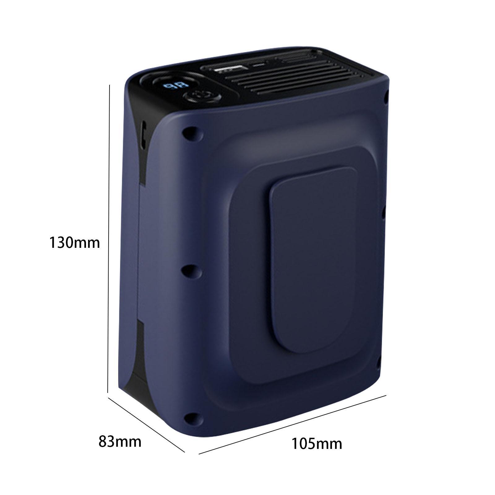 

Портативный поясной вентилятор летний персональный вентилятор для работы на открытом воздухе кемпинга пеший туризм синий