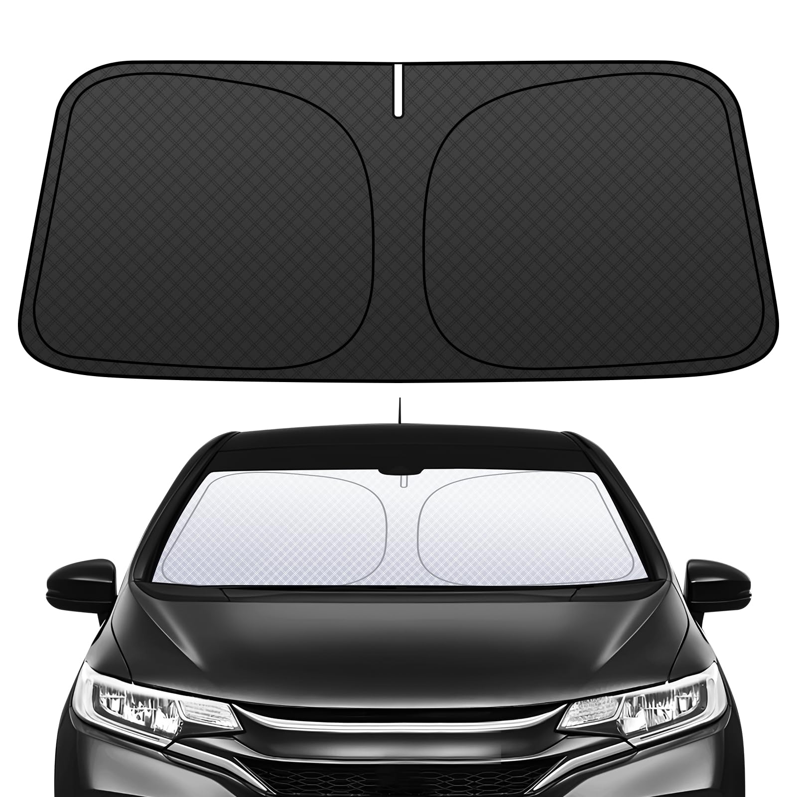 

BLUESEATEC Nissan Note e12 Windshield Sunshade Exclusively for Nissan Note E12 Series 2012 Present Car Sunshade with UV Light and No Perfect for No чёрный