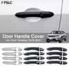 Accesorii Auto Capac Mâner Ușă Pentru Ford Territory - Fibră de Carbon Argintiu Negru Stilizare Auto Upgrade Modificare Mașină