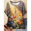 Casual Loose Crew Neck Top Fashionable Versatile Women's Short Sleeves Comfortable T-Shirts Women’s