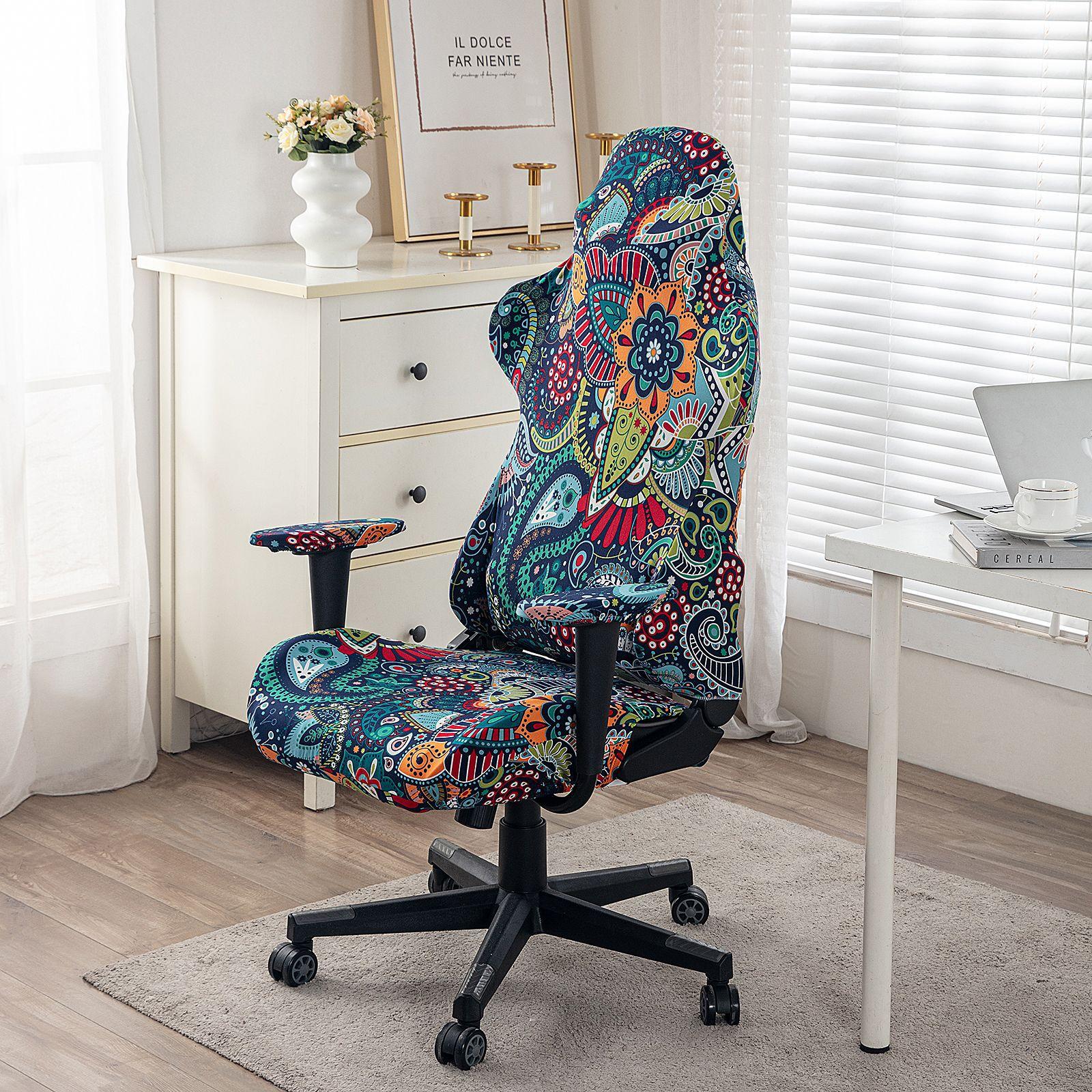 

Чехол для игрового кресла 4 предмета Эластичный чехол для подлокотников Чехол для спинки кресла Чехол для сиденья кресла Чехол для компьютерного кресла для видеоигр Офисный чехол для кресла Gaming Chair