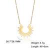 Collana Pendente Raggio di Sole Donna Catena in Acciaio Inossidabile Collane Gioielli da Collo Bohemien Regali per Amici