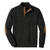 Men's Color Button Stand Collar Sweatshirt
