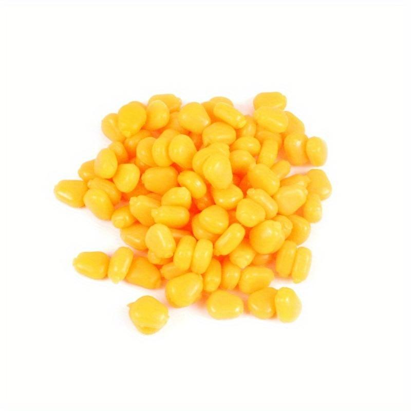 100Pcs/Lot Fishing Corn Floating Boilies Flavoured Soft Lure Grass Carp Bait Silicone Soft Plastic Bait Artificial