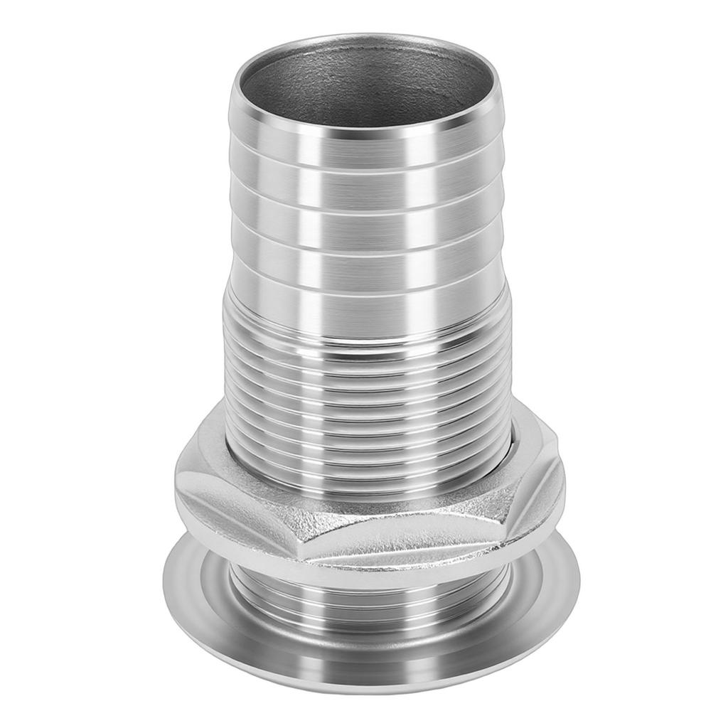 1 1 4in Marine Straight Thru Hull Fitting 316 Stainless Steel Water Drain Outlet Barbed Thru Drain Connector for Boat 1