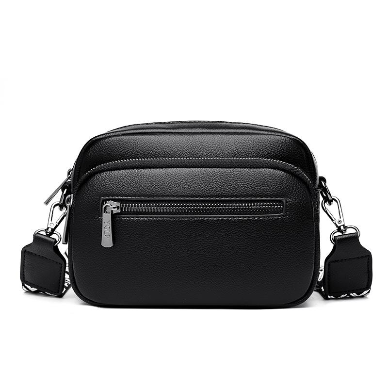 

Women s bag Small square bag Multi-layer large-capacity messenger bag Casual broadband shoulder bag чёрный