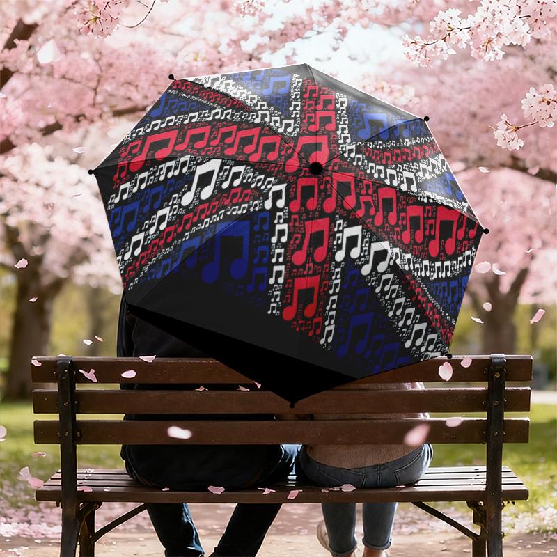 1 Stück Britische Flagge Regenschirm Tragbarer Faltregenschirm Eisenrahmen Lochknochenstruktur Outdoor Heimregenschirm