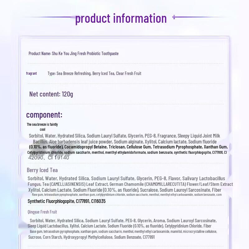 Shuke Probiotic Fresh Toothpaste