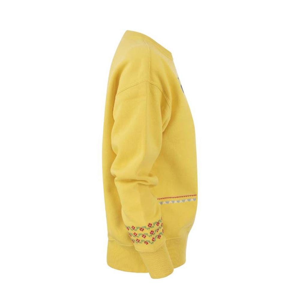 Polo Ralph Lauren FW22 Bear Print Crewneck Sweater Women Sweater Yellow 211872981-001