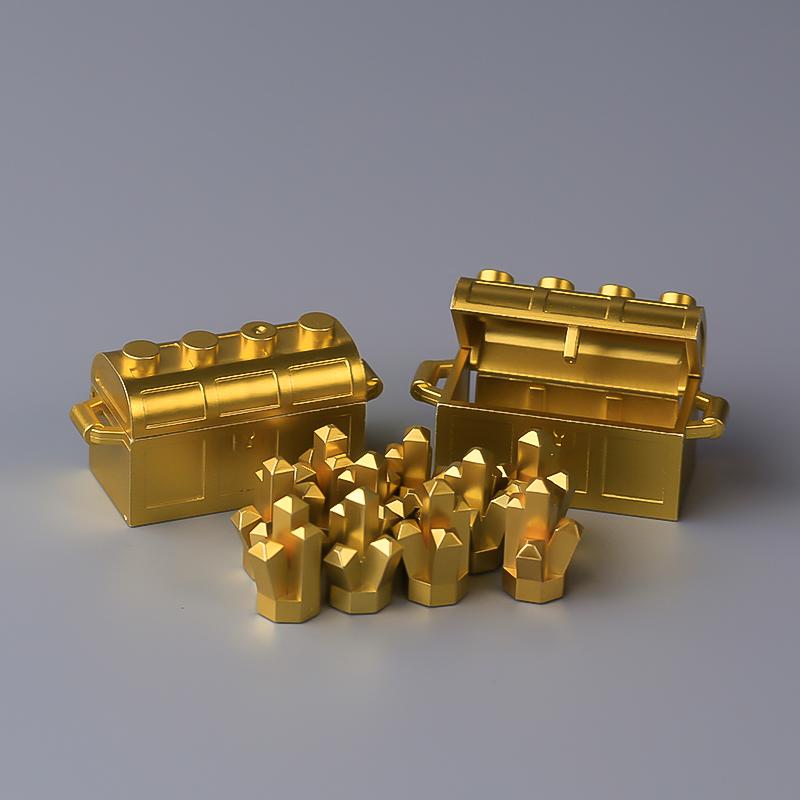 MOC Geldautomaten Kostbares Gold Ei Erz Diamant Bausteine Kostbarer Safe Holfass Bankkarten Bausteine Spielzeug
