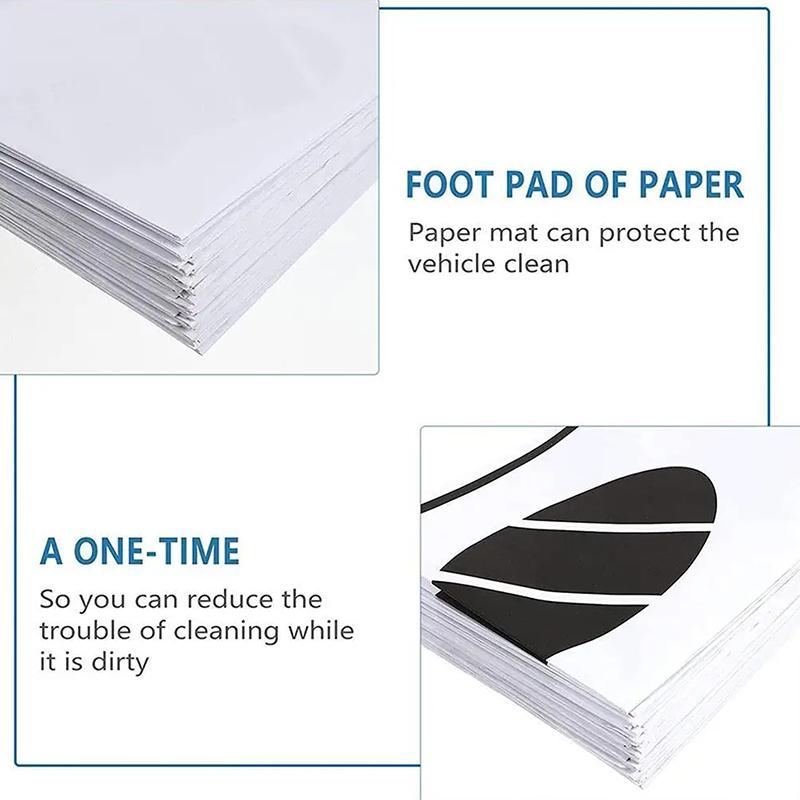 10/25 ks Jednorázové papírové podložky pod nohy Přenosné podložky pod nohy do vozidla Skládací podlahové rohože Podložka pod nohy do auta Příslušenství do interiéru auta