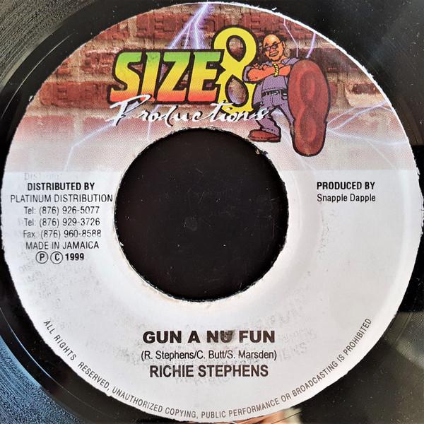 

7inch Record RICHIE STEPHENS - Gun A Nu Fun NONE Size 8 Producti 1999 Jamaica Reggae, Ska & Dub Used