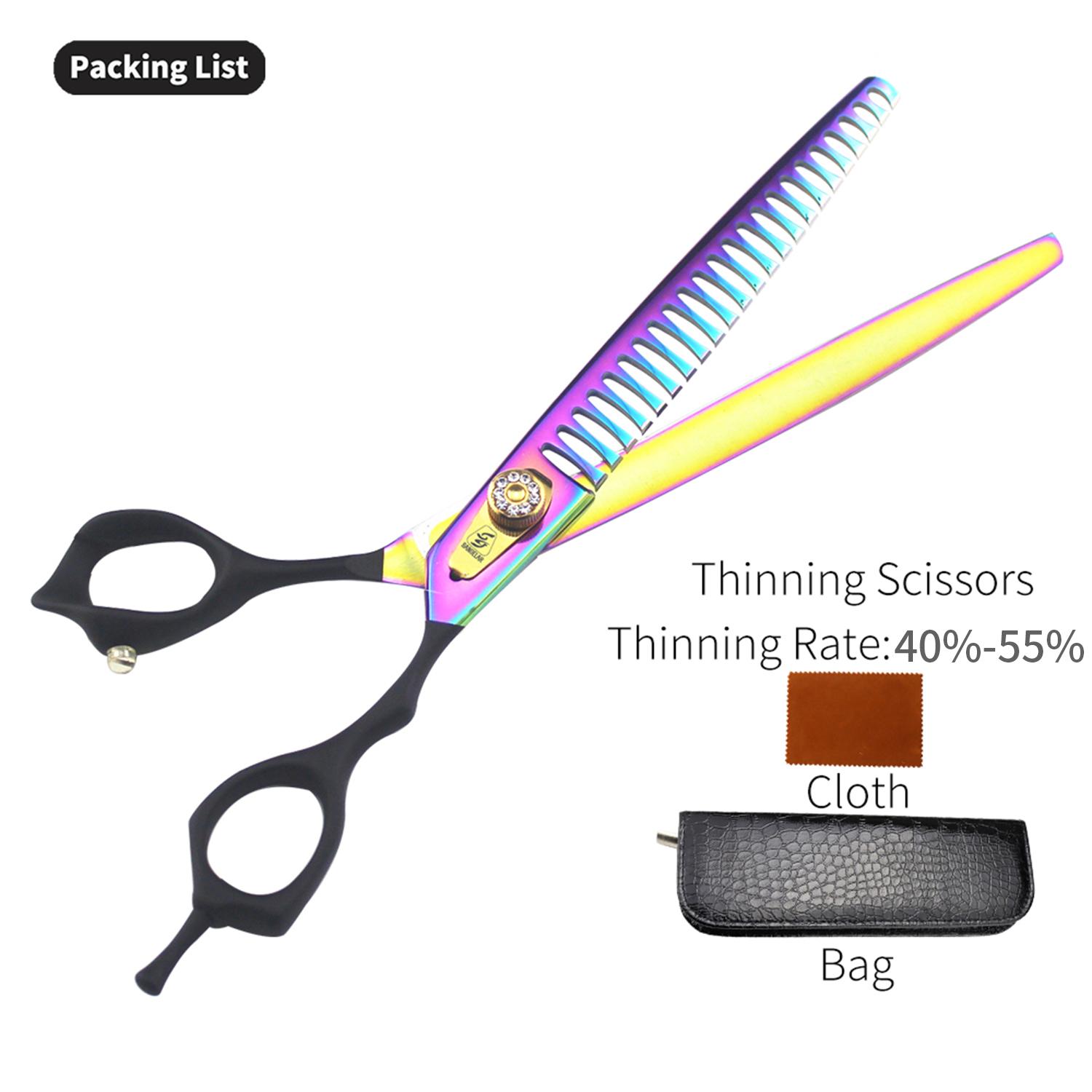 

Професійні ножиці Sangelar 8 дюймів для стрижки собак 8 inch Chunker різнокольоровий