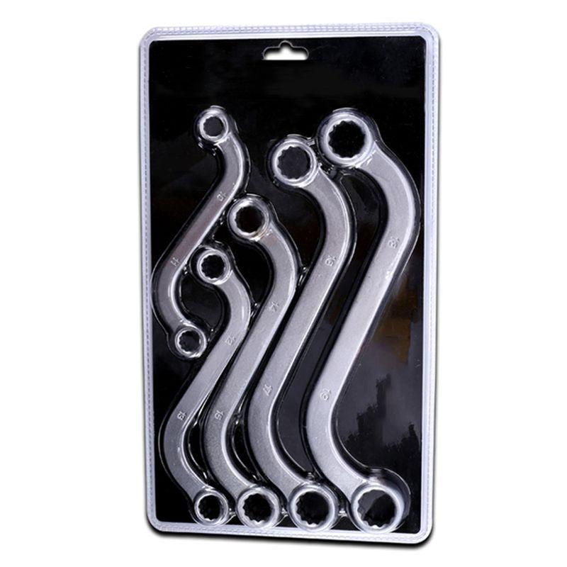 

5Pcs S-Type Wrench Includes 10-11mm, 12-13 mm, 14-15 mm, 16-17 mm and 18-19 mm Machine Fastener Repair Tools. China Mainland