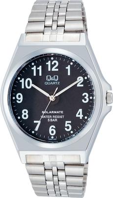 Armbanduhr Analog Solar Wasserdicht Metallband Schwarz [Citizen Q&Q] H980-205 Herren