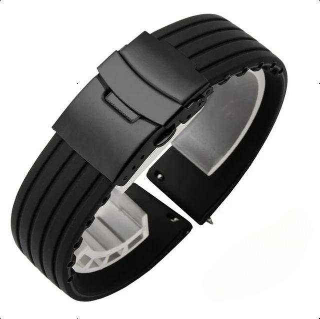 Silicone Watch Band Quick Release Rubber Watch Strap 18mm 20mm 22mm 24mm Wrist Strap Watches Accessories Replacement Watchband