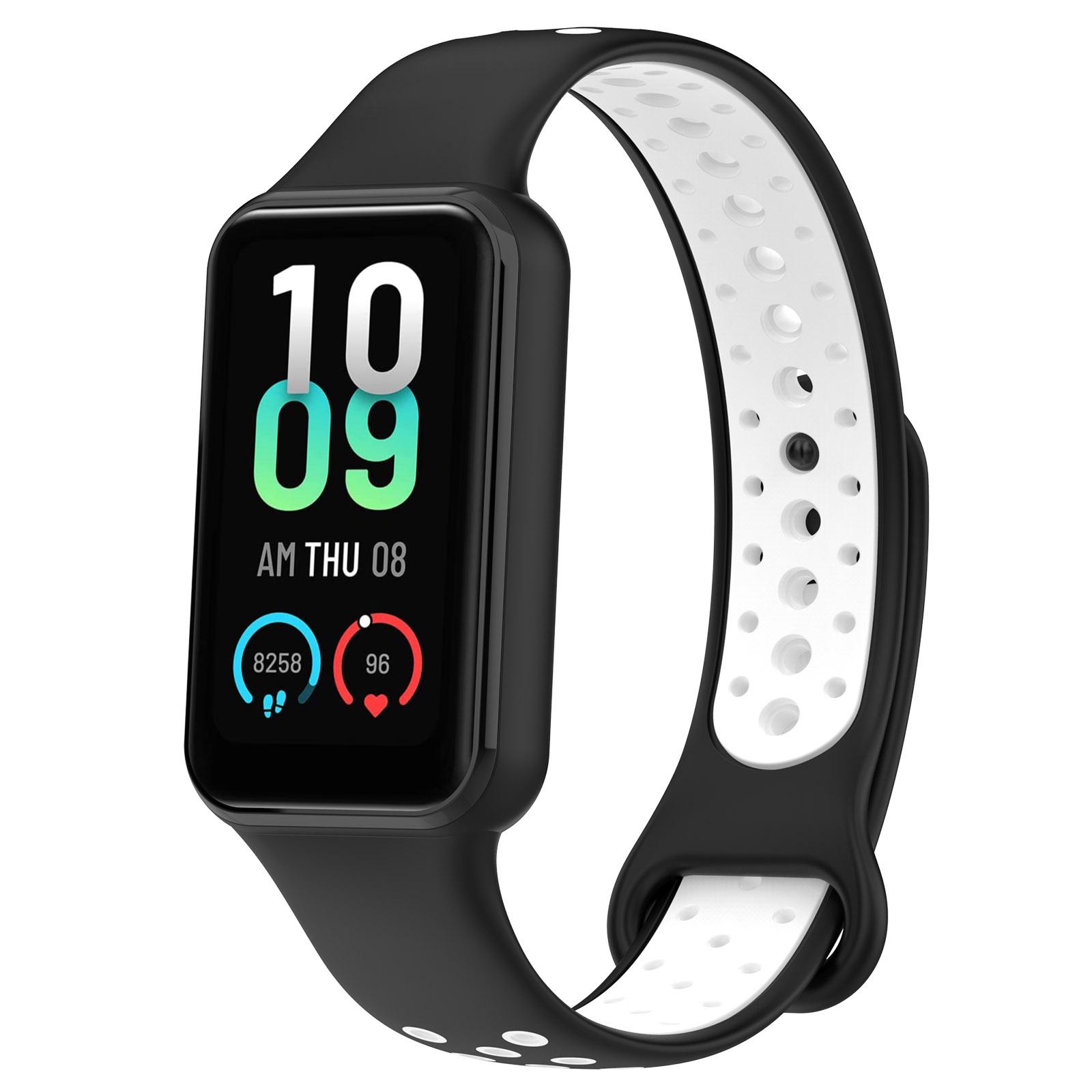 

Силиконовый ремешок для Amazfit Band 7, браслет для умных часов, двухцветный браслет, спортивный ремень, водонепроницаемый