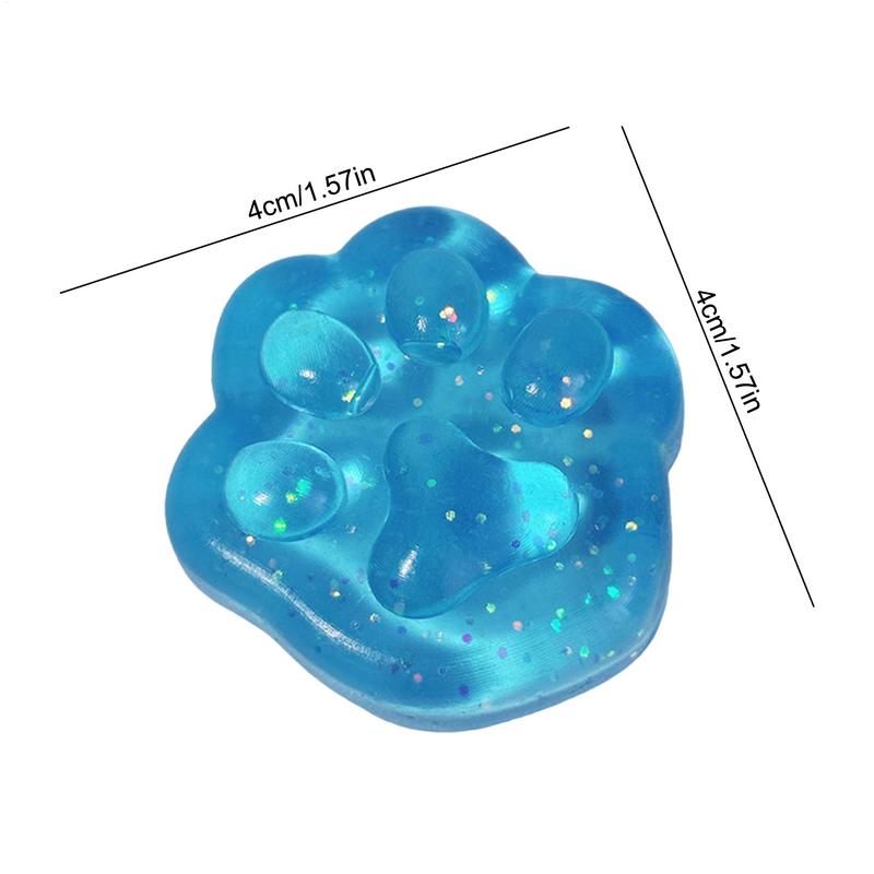 Blue Cute Cat Paw Pinch D Ecompression Toy TPR Slow Rebound Stress Relief Cat Claw S Quishy Fidget Toy Reduce Stress Squeeze Toy