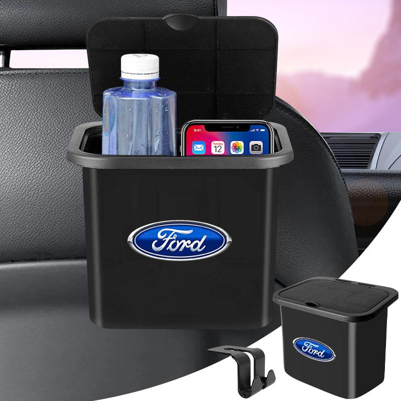 1 stk. Opphengbar søppelbøtte til bilseterygg Oppbevaringsboks Bakseteradorganisator For Ford Fiesta MK7 Mondeo MK4 ST Focus MK1 MK2 MK3 Focus 2 3 4
