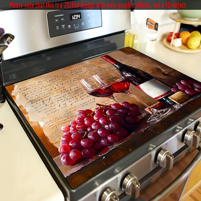 

1 шт. красное вино и виноград Резиновый коврик для сушки Посуда Для кофейни Кухонный ковер Посуда Прочный Диатомовая грязь Настольный коврик Домашний коврик для кофеварки 30*40