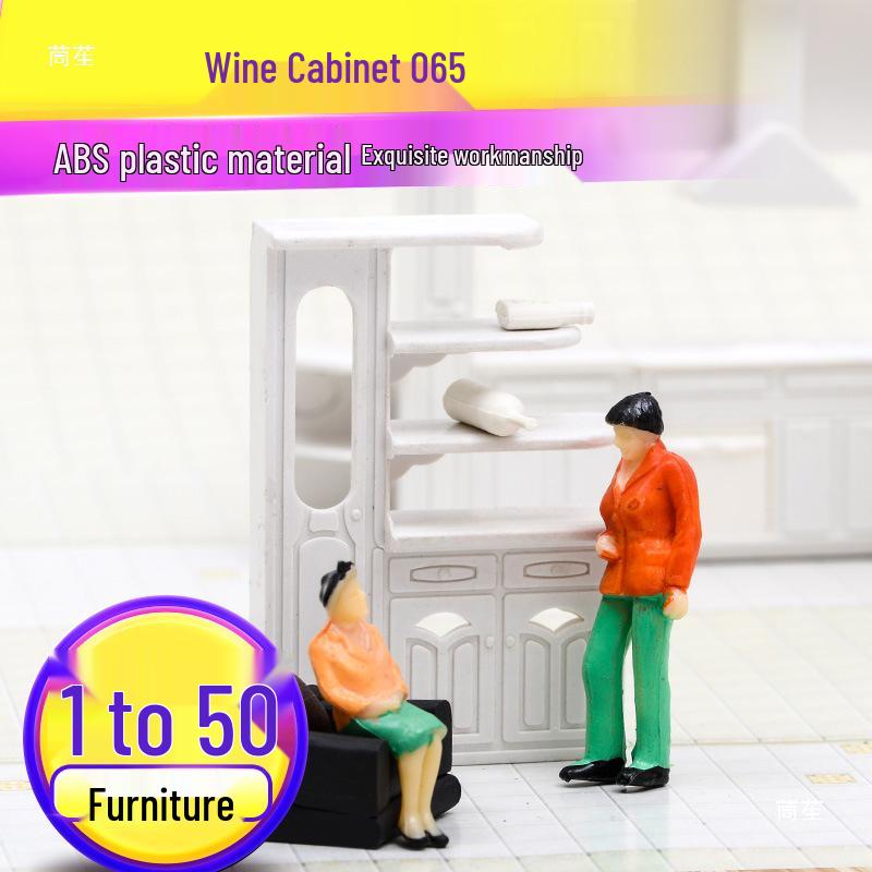 1:50 Scale Model Materials: Sand Table, DIY Indoor Furniture, Wardrobe, Bedside Table, Bookshelf, Wine Cabinet