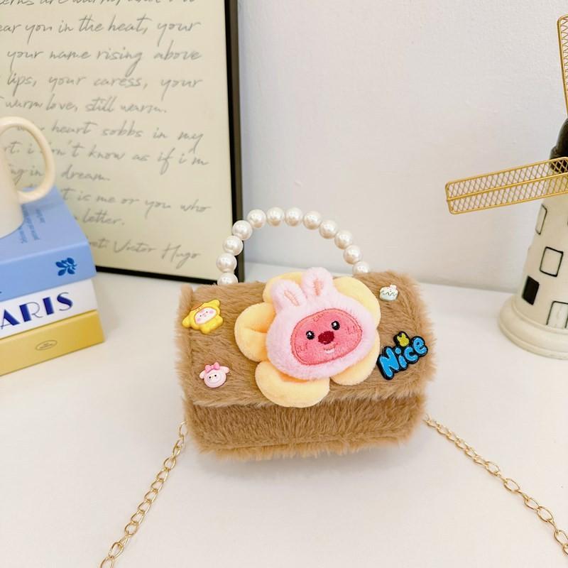 Soft Lovely Plush Shoulder Bag For Girls With Fun Cartoon Styles And Effortless Lightweight Feel
