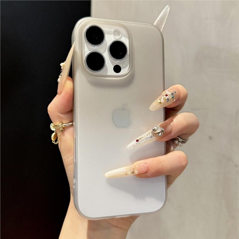 Transparent Gradient Matte Phone Case For For Iphone 12 13 14 15 16 Pro Max Plus Ultrathin Shockproof Bumper Cases Cover
